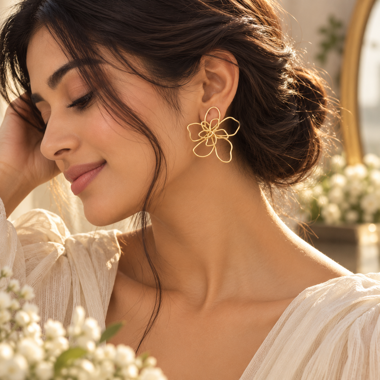 Flower Earrings - Image 3