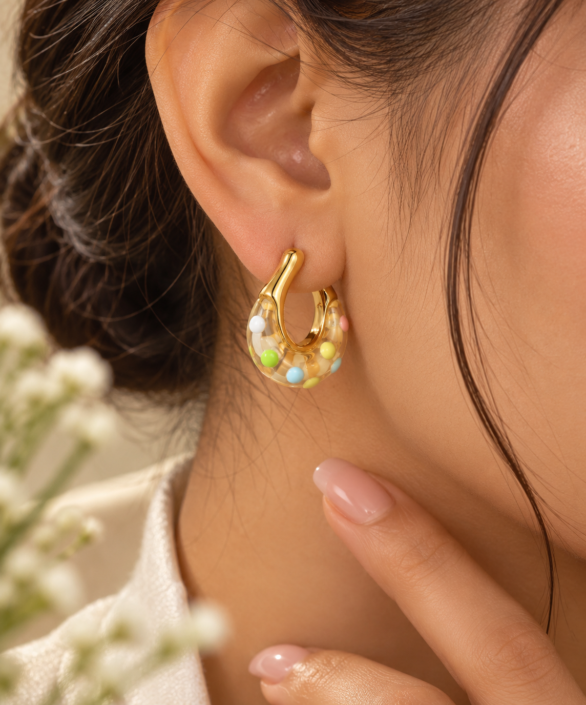 Modern Mosaic Stud Earrings