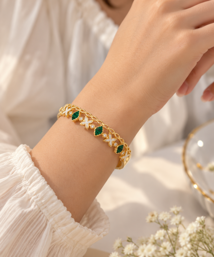 Verdant Floret Gold Kada