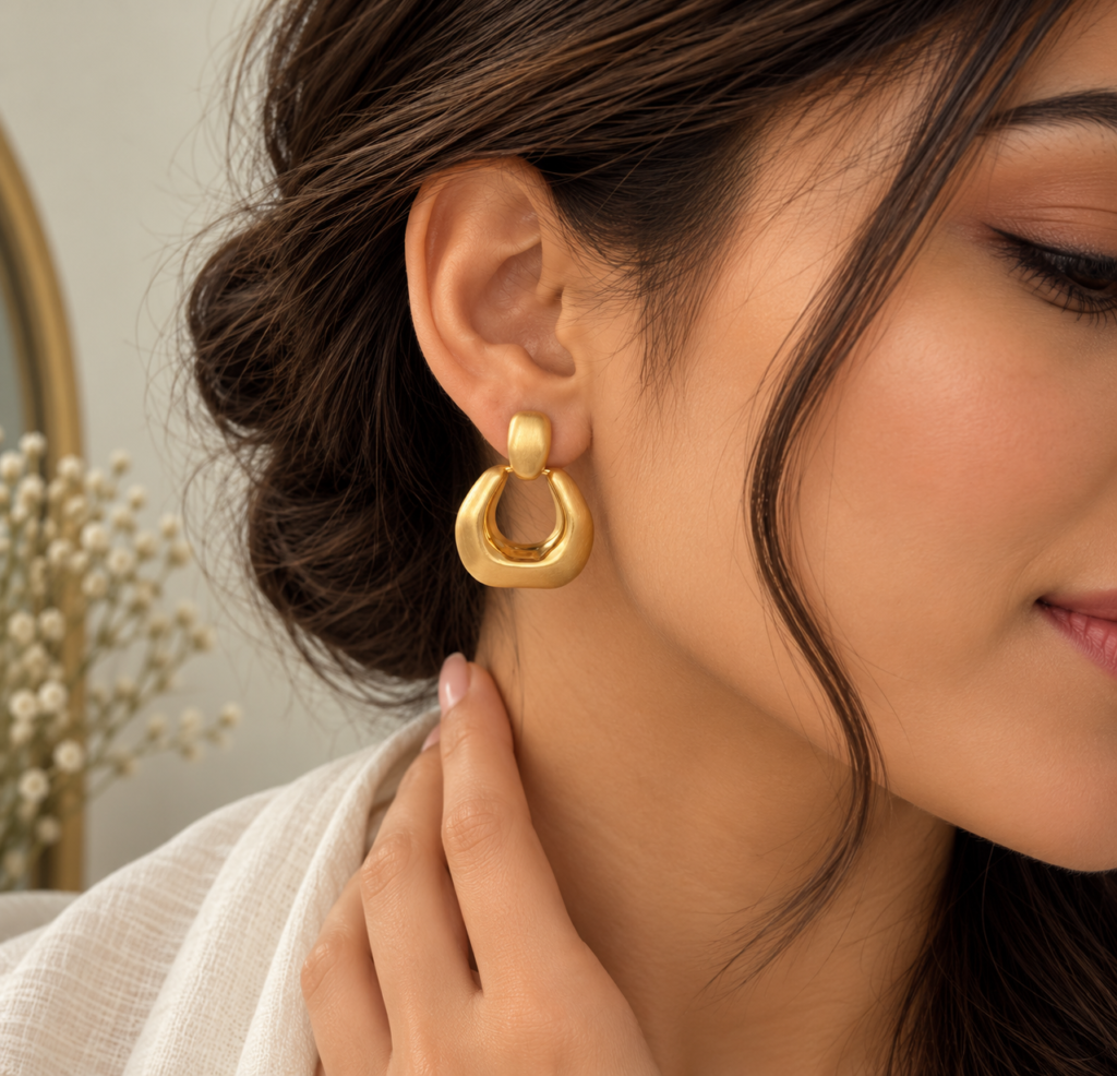 Pure Radiance Gold Hoop Earrings