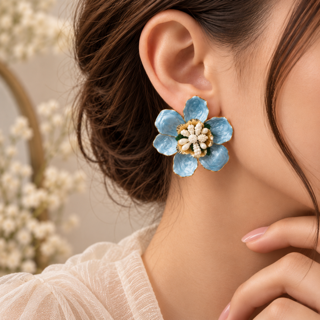 Mina Flower Earring Chunky