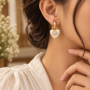 Heart Dangling Earrings